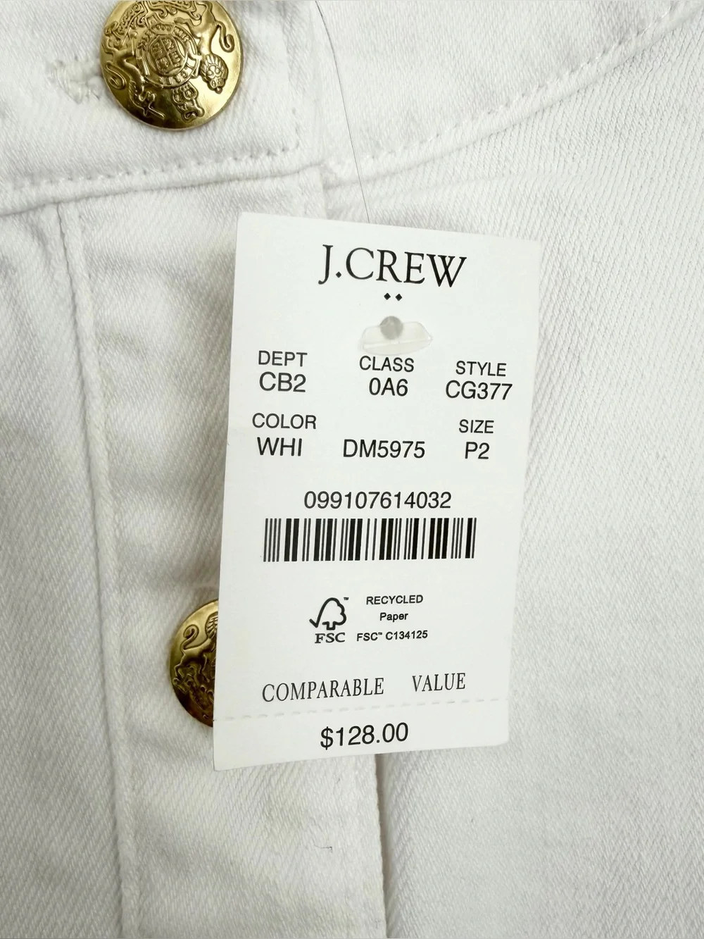 NWT J. Crew Louisa Denim Lady Jacket